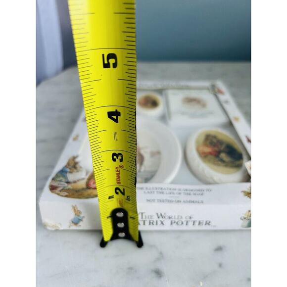 1992 Beatrix Potter Story Book Soap Dish Gift Set Collectible Peter Rabbit - Picture 11 of 12